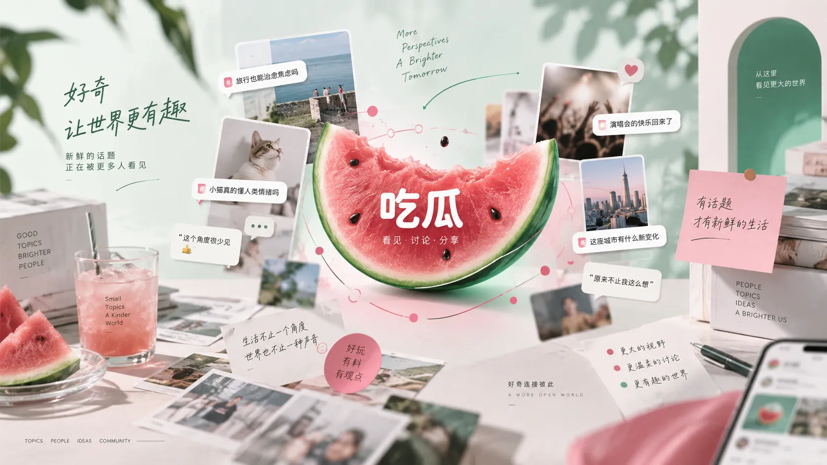 热点内容与时间线阅读界面